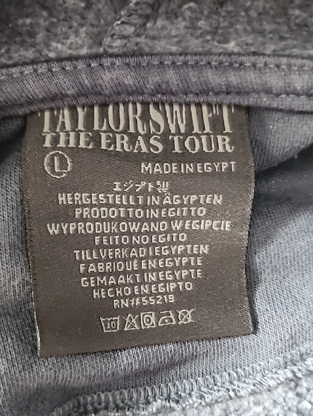 Taylor Swift The Eras Tour Blue Hoodie, OVERSIZED LARGE